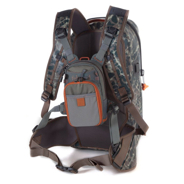 Fishpond Thunderhead Submersible Backpack Eco Shadowcast Camo with chest pack