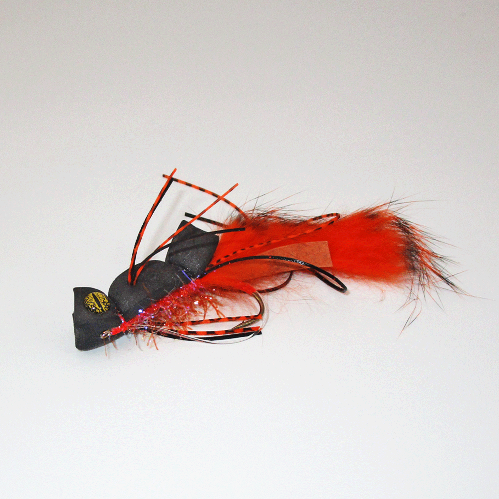 Bass Flipper Black Orange