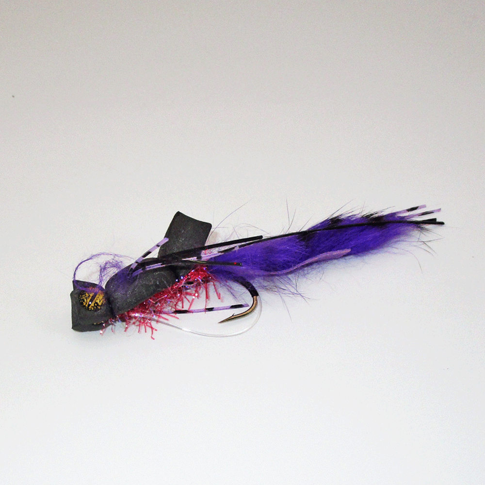 Bass Flipper Black Purple