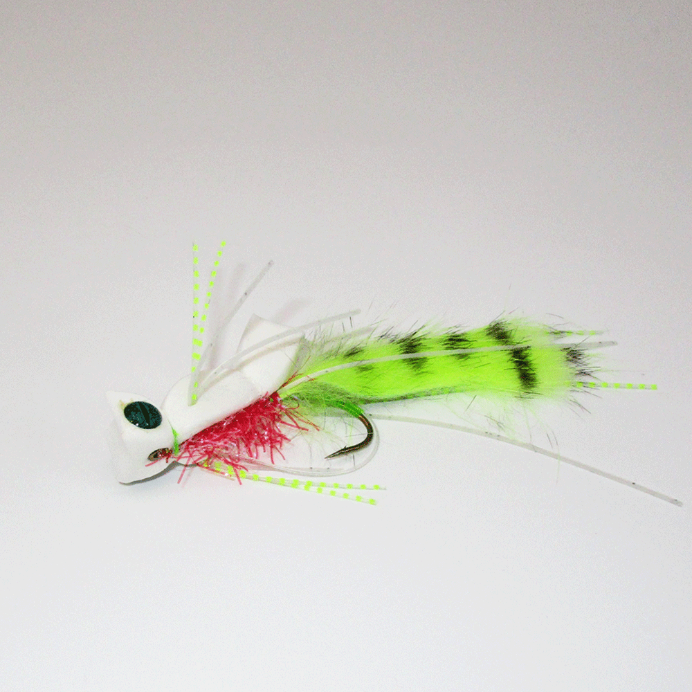 Bass Flipper White Charteuse