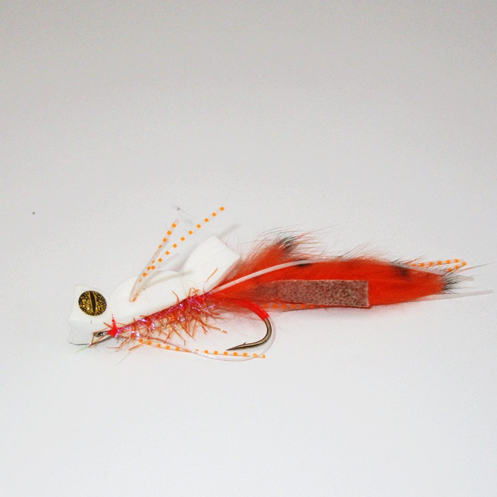 Bass Flipper White Orange
