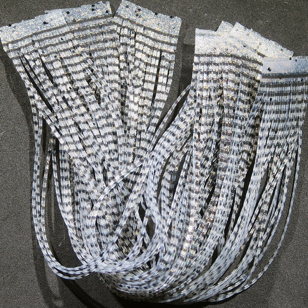 Hareline Grizzly Flutter Legs - Black Barred