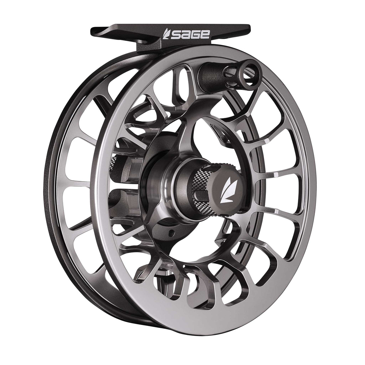 Sage Shift LT Reel Silver Pine Angle