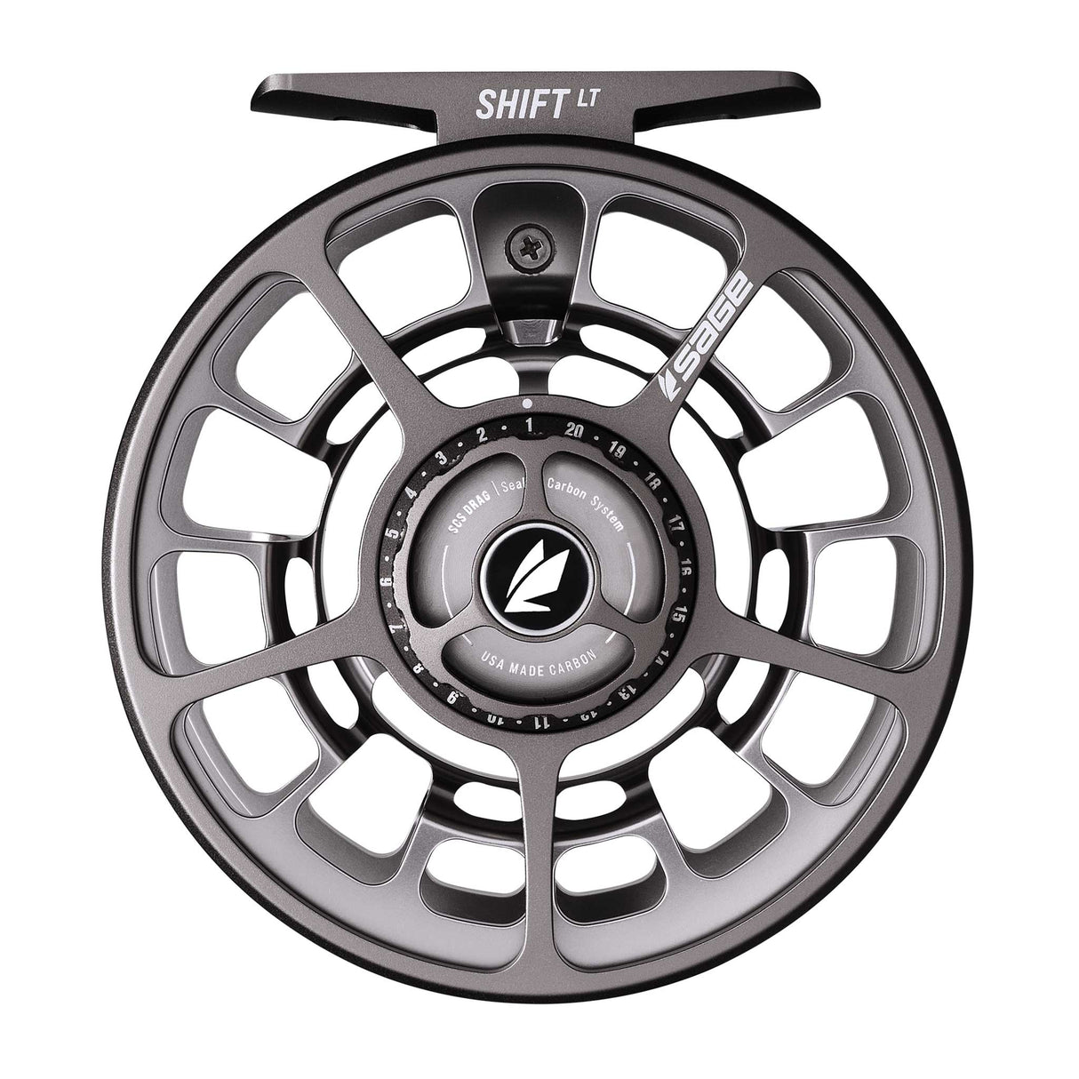 Sage Shift LT Reel Silver Pine back