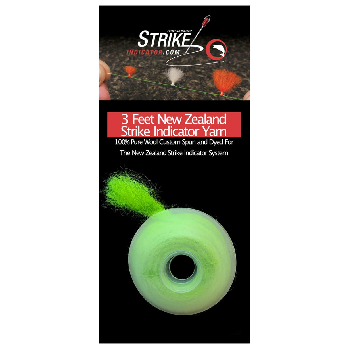 Strike Indicator Wool Spool Green