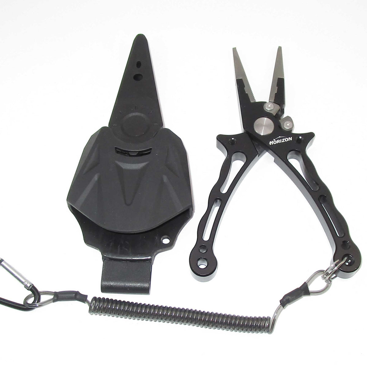 Aluminium Fishing Pliers with sheath black
