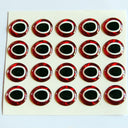 Red/White Frantic Moulded Eye