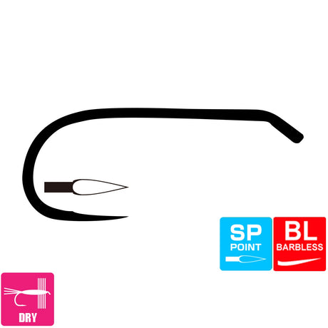 Tiemco TMC100SP-BL Fly Hooks