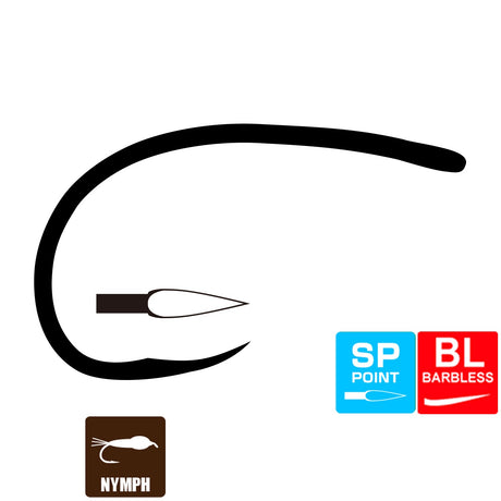 Tiemco TMC2499SP-BL Fly Hooks