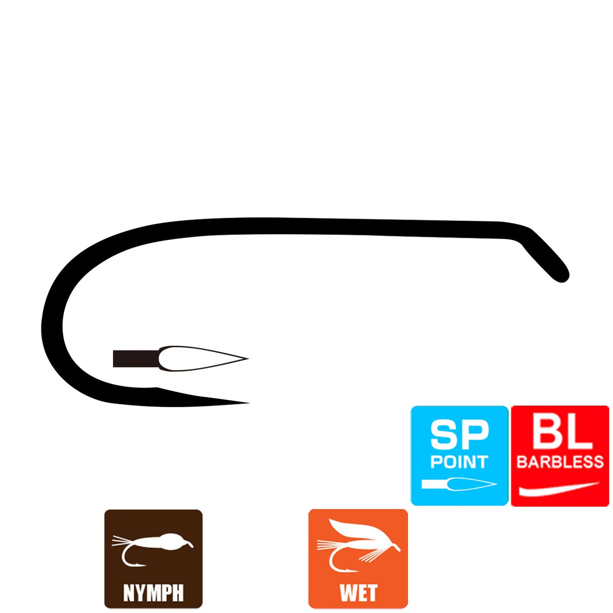 Tiemco TMC3761SP-BL Fly Hooks