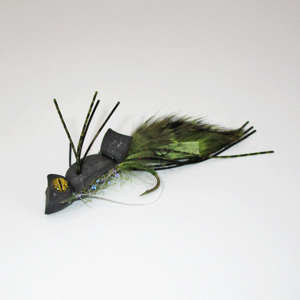 Bass Flipper Black Olive