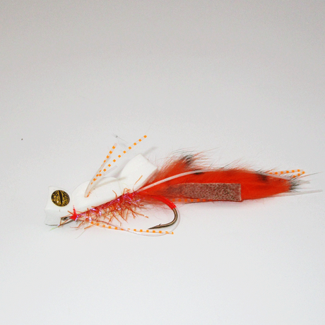Bass Flipper White Orange