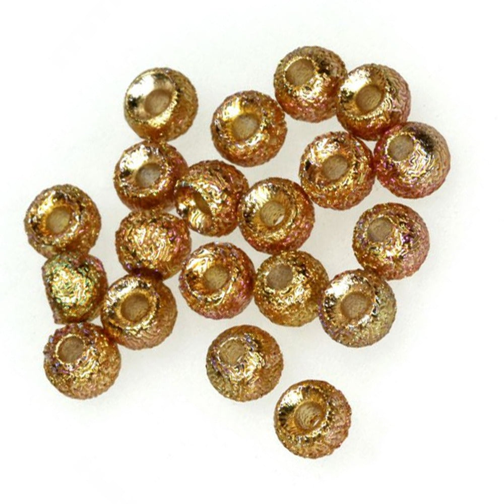 Gritty Brass Beads
