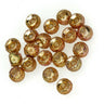 Gritty Brass Beads