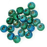 Gritty Brass Beads