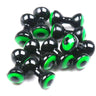 Double Pupil Lead Eye Blk fl Chrtr black pupil