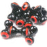 Double Pupil Lead Eye Blk Fl Orange Black pupil