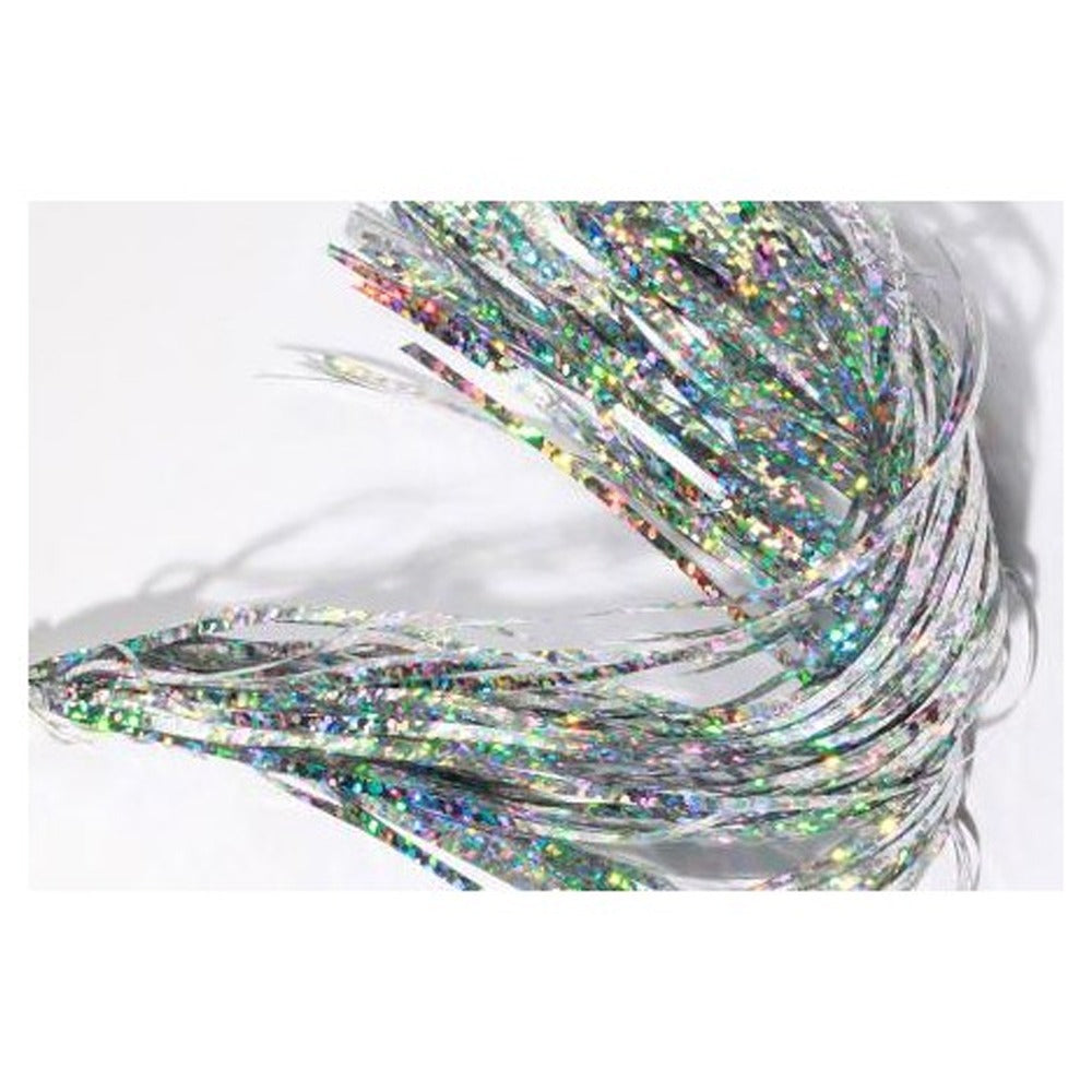 Holographic Silver Saltwater Flashabou