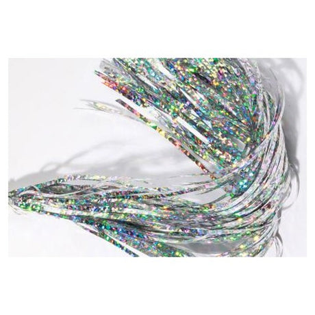 Holographic Silver Saltwater Flashabou