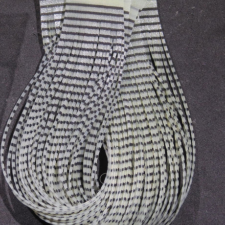 Hareline Grizzly Flutter Legs - Black Barred
