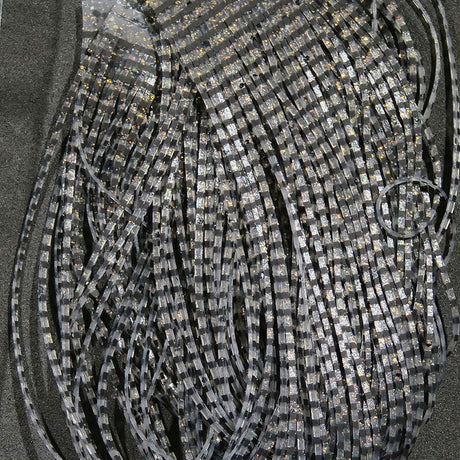 Hareline Grizzly Flutter Legs - Black Barred