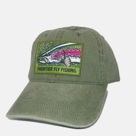 Frontier Fly Fishing Cap - Trout - Light Olive