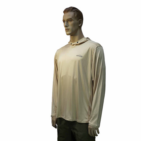 sand coloured hooded sun shirt