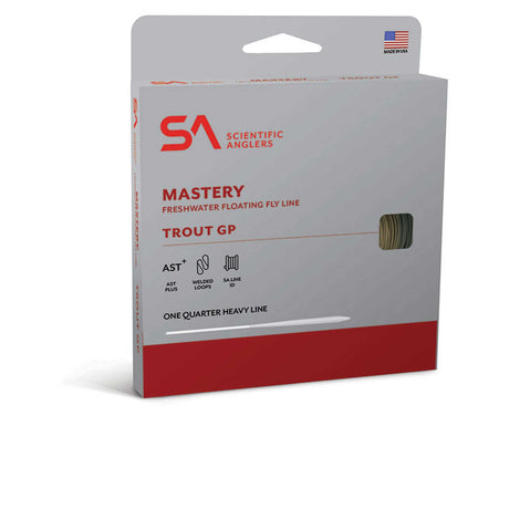 Scientific Anglers Mastery Trout GP fly line box packaging
