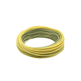Scientific Anglers Mastery Trout GP fly line coil in green and tan