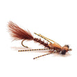 Red Eye Rubber Leg Damsel Brown