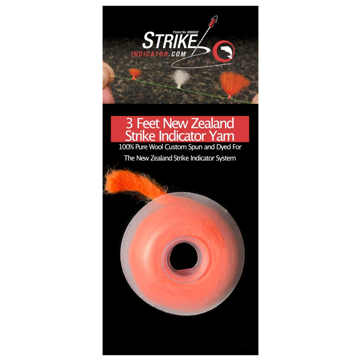 Strike Indicator Wool Spool Orange
