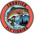 Frontier Fly Fishing Round Stickers Trout