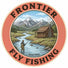 Frontier Fly Fishing Round Stickers Stream