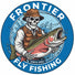 Frontier Fly Fishing Round Stickers Skelator