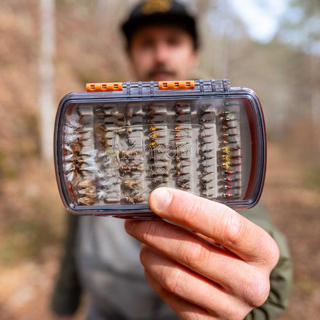Tacky Pescador Fly Box - Small - Clear with flies