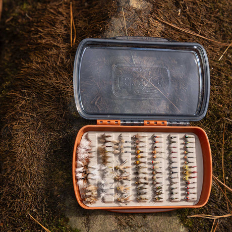 Tacky Pescador Fly Box - Small - Clear with flies