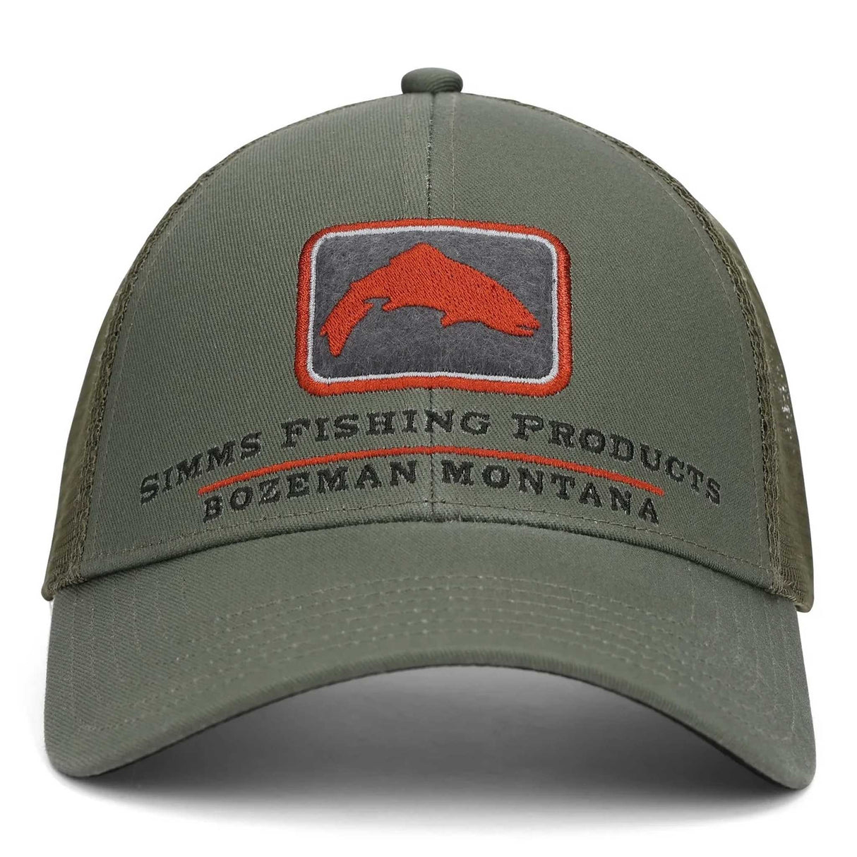 Simms Trout Icon Trucker Cap Smokey Olive