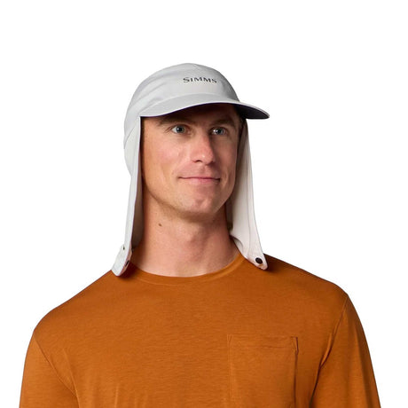 Simms Sunshield Cap Worn Front