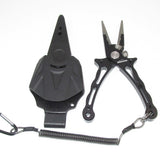 Aluminium Fishing Pliers with sheath black