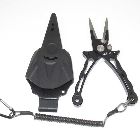 Aluminium Fishing Pliers with sheath black