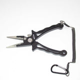 Aluminium Fishing Pliers with sheath black