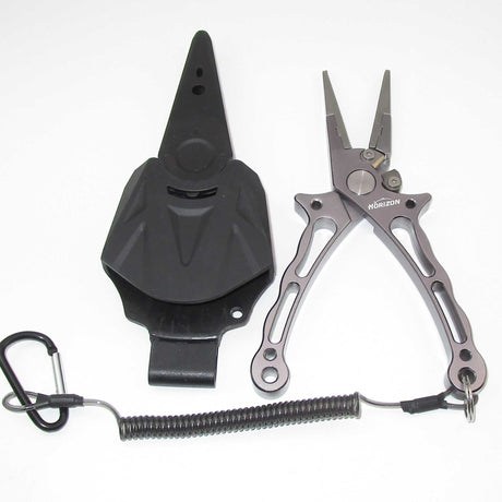 Aluminium Fishing Pliers with sheath titanium